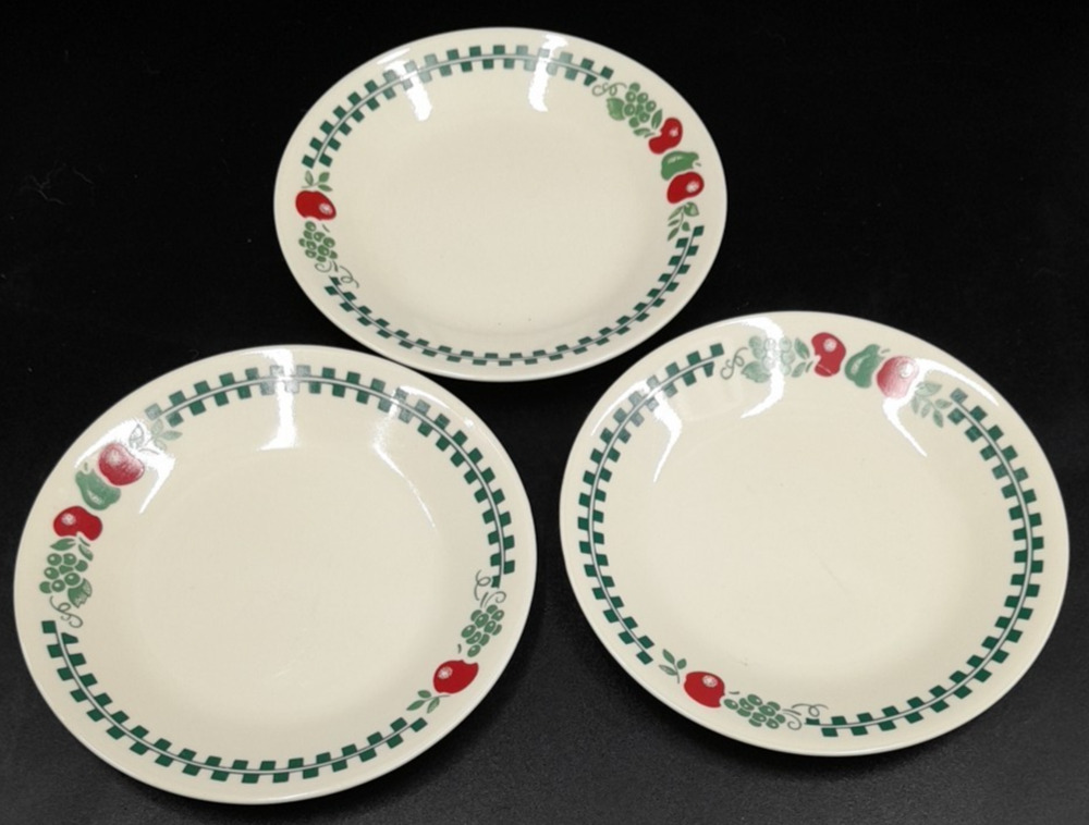 Set of 3 Corelle Farm Fresh 6.75'' Bread & Butter / Dessert plates 6 3/4''